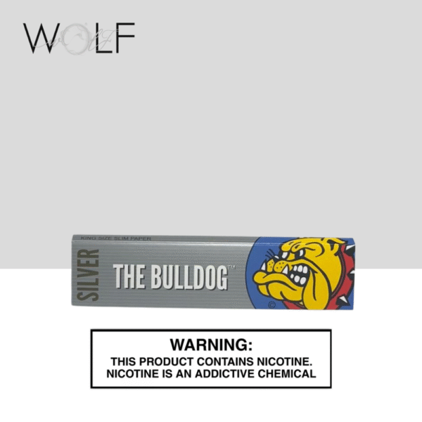 THE BULLDOG SILVER KING SIZE SLIM PAPER