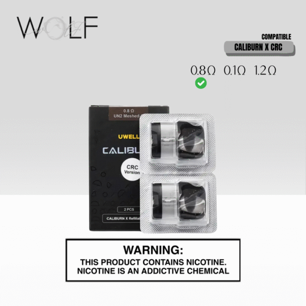 CALIBURN X CARTRIDGE CRC VERSION 0.8 ohms