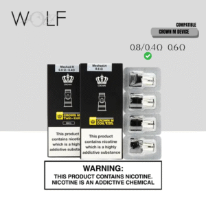 UWELL CROWN M MESHED-H TWIN COIL 0.8/0.4 ohms