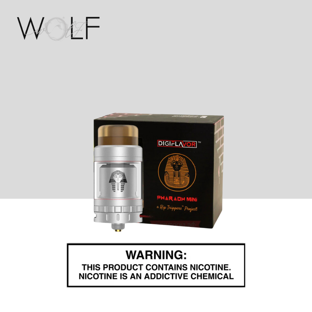 DIGIFLAVOR PHARAOH MINI RTA SILVER 1 DIGIFLAVOR PHARAOH MINI RTA SILVER - Wolf