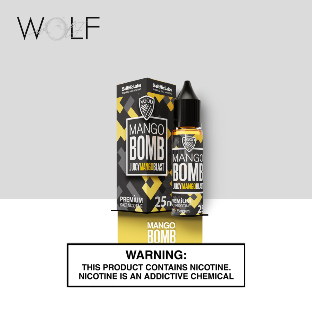 VGOD 30ML 20MG MANGO BOMB 1 VGOD 30ML 20MG MANGO BOMB - Wolf