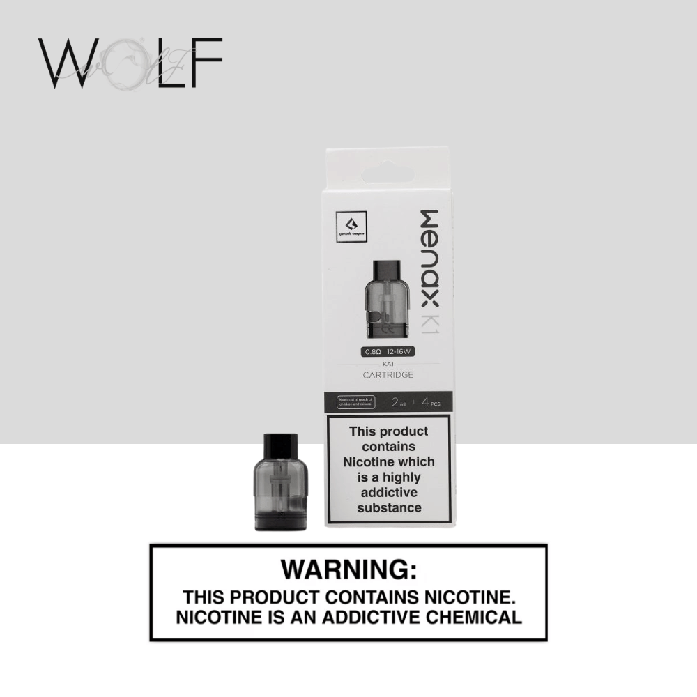 WENAX K1 CARTRIDGE 0.8 ohms 1 WENAX K1 Replacement Pods 0.8 ohms - Wolf