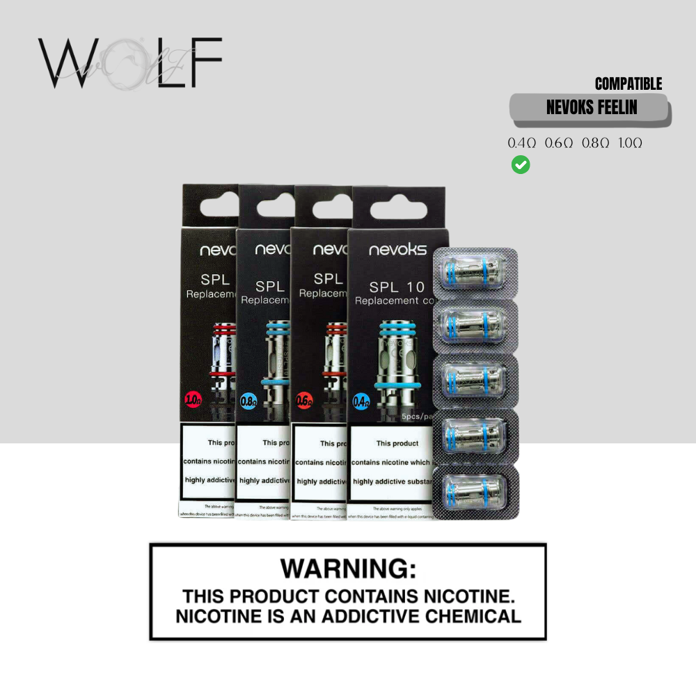 NEVOKS SPL 10 REPLACEMENT COIL 0.4 ohms 1 NEVOKS SPL 10 REPLACEMENT COIL 0.4 ohms - Wolf
