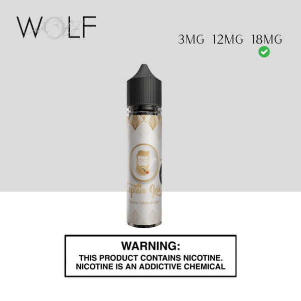 CAPTAIN GOLD 50ML 18MG CREAMY TOBACCO CIGAR