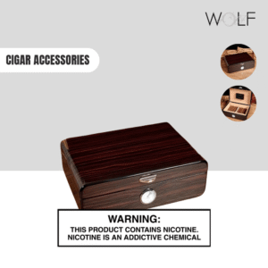 Corrugated Wood Cigar Box | Rosewood
