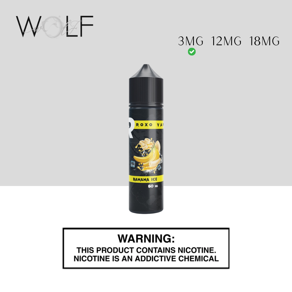 ROXO 50ML 3MG BANANA ICE 1 ROXO 50ML 3MG BANANA ICE - Wolf