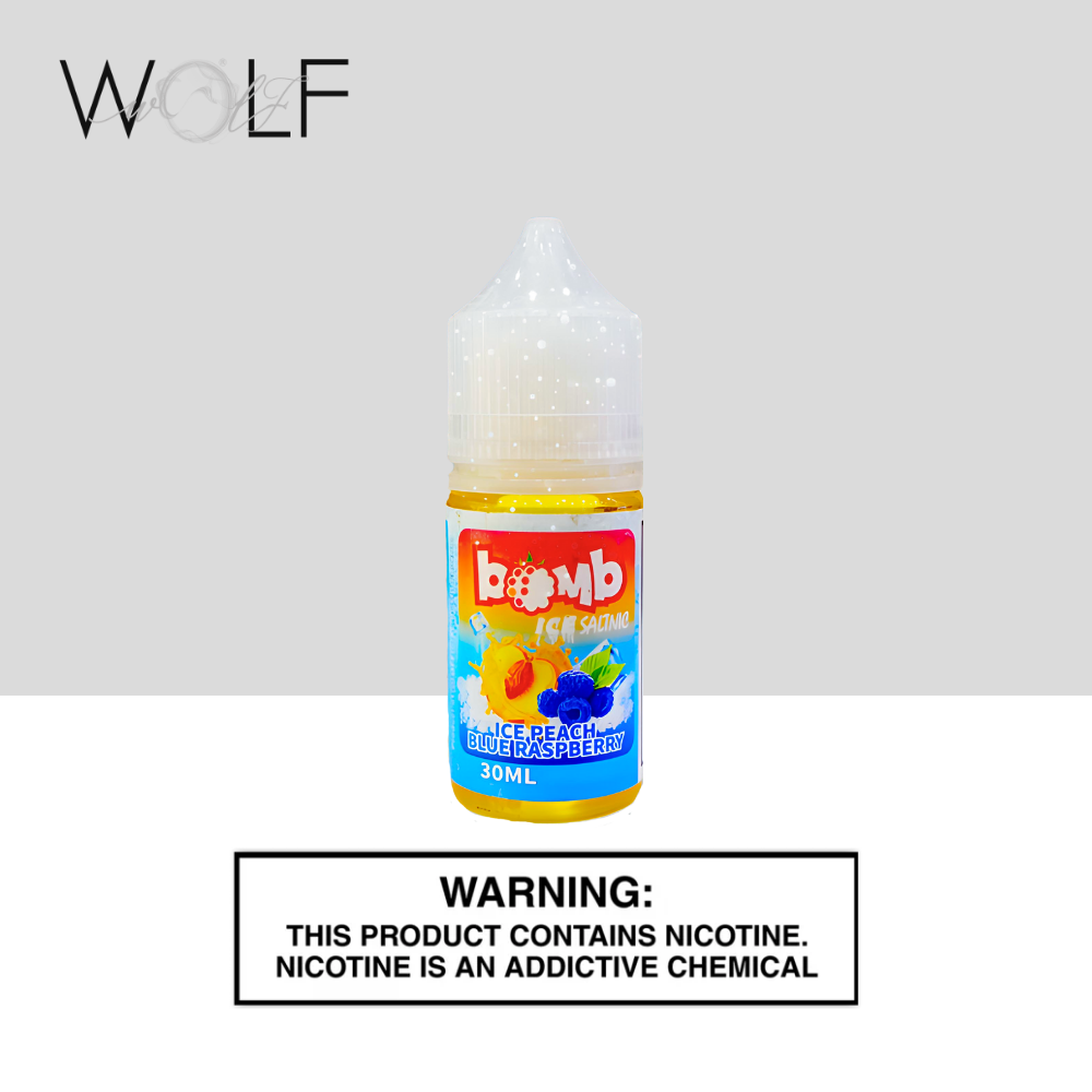 BOMB ICE 30ML 20MG PEACH BLUE RASPBERRY 1 BOMB ICE 30ML 20MG PEACH BLUE RASPBERRY